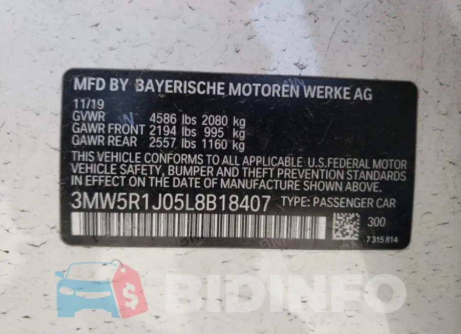 3MW5R1J05L8B18407 Photo# 10