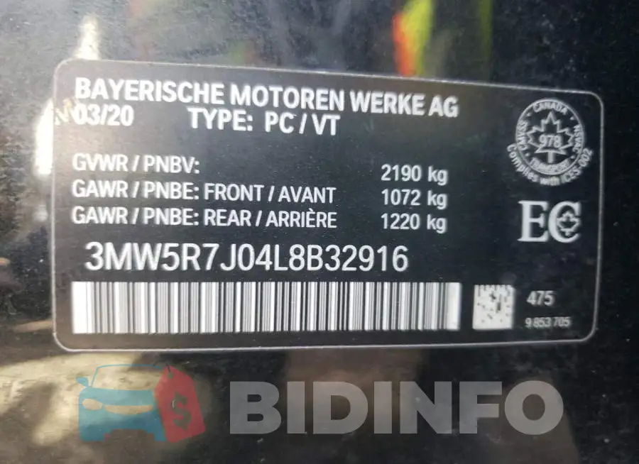 3MW5R7J04L8B32916 Photo# 10
