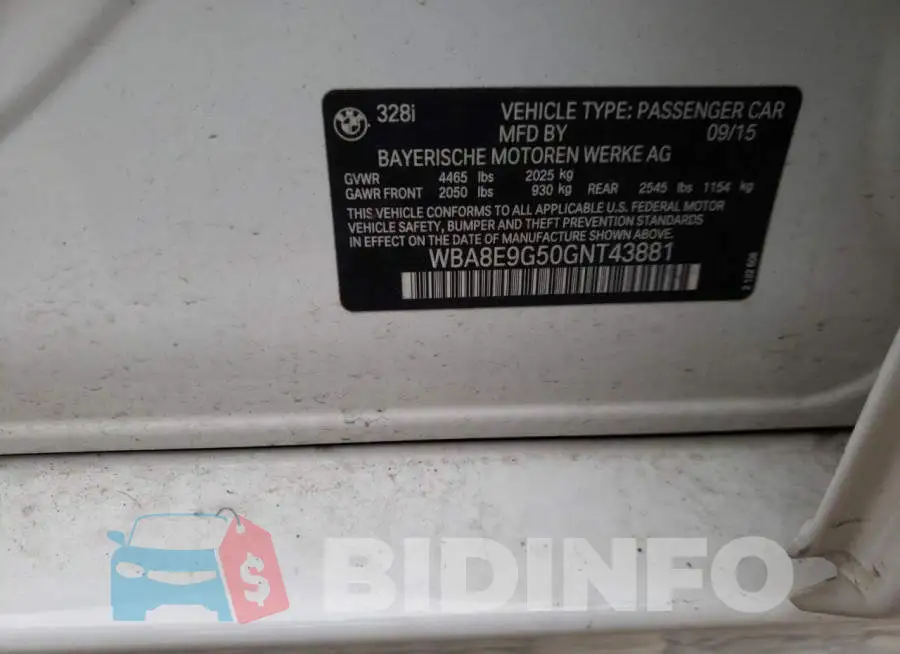 WBA8E9G50GNT43881 Photo# 10