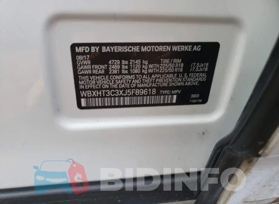 WBXHT3C3XJ5F89618 Photo# 10