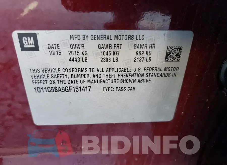 1G11C5SA9GF151417 Photo# 10