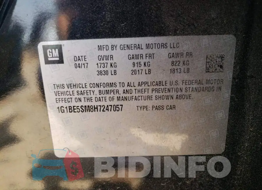 1G1BE5SM8H7247057 Photo# 10