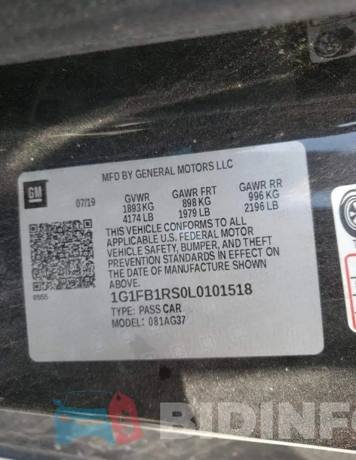 1G1FB1RS0L0101518 Photo# 10