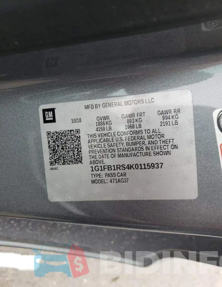 1G1FB1RS4K0115937 Photo# 10