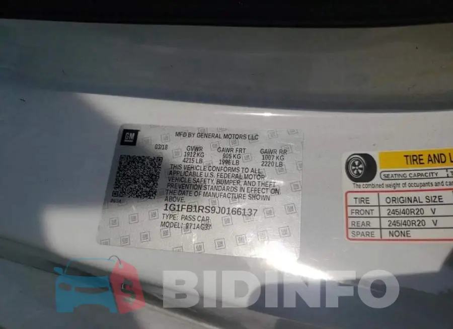 1G1FB1RS9J0166137 Photo# 10