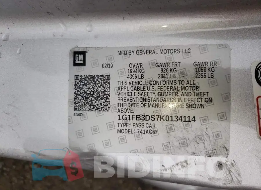 1G1FB3DS7K0134114 Photo# 10