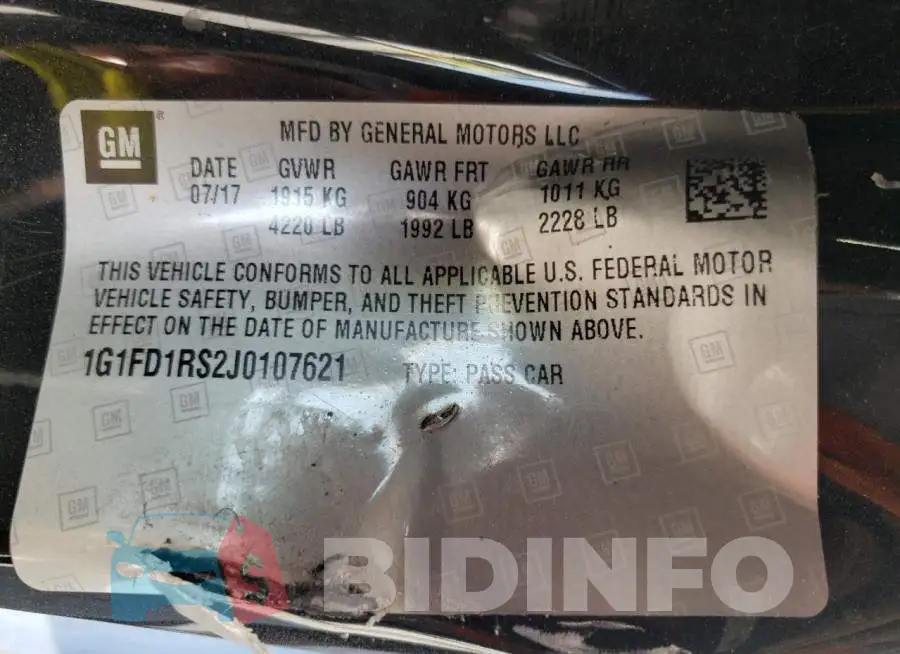 1G1FD1RS2J0107621 Photo# 10