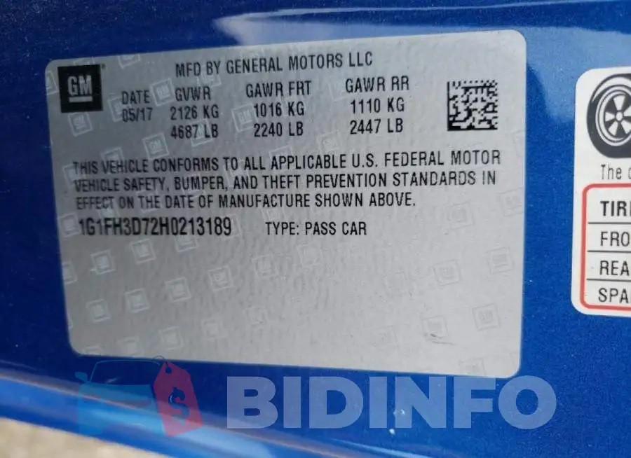 1G1FH3D72H0213189 Photo# 10