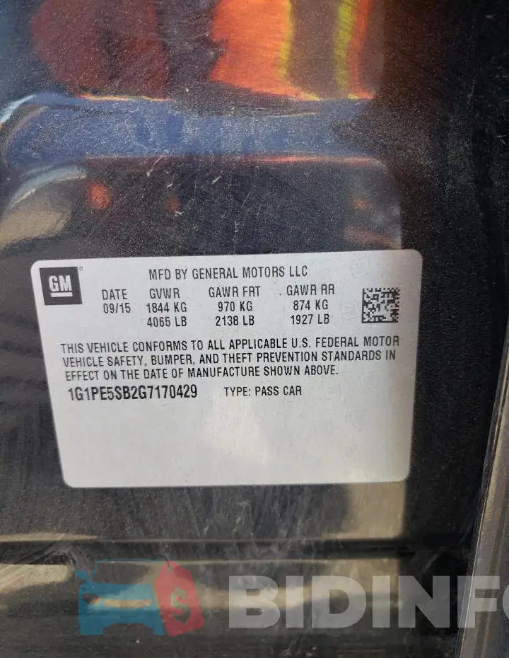 1G1PE5SB2G7170429 Photo# 10