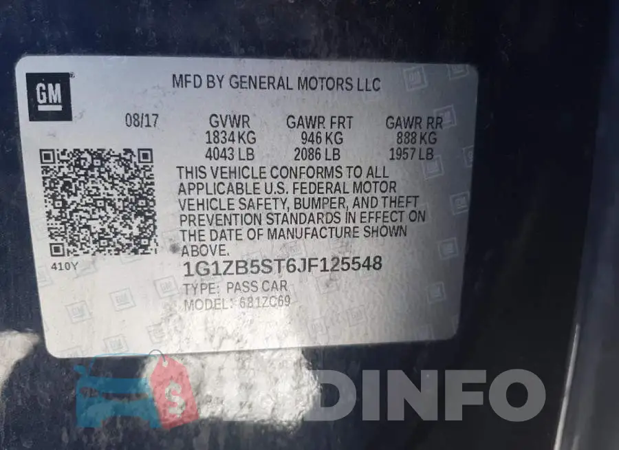 1G1ZB5ST6JF125548 Photo# 10