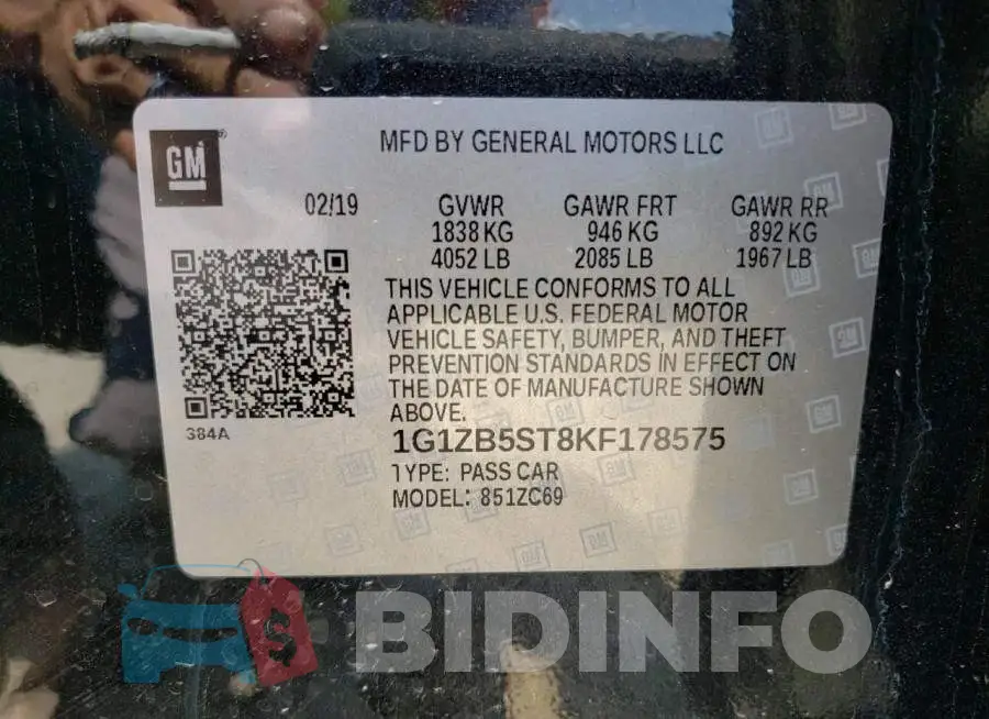 1G1ZB5ST8KF178575 Photo# 10