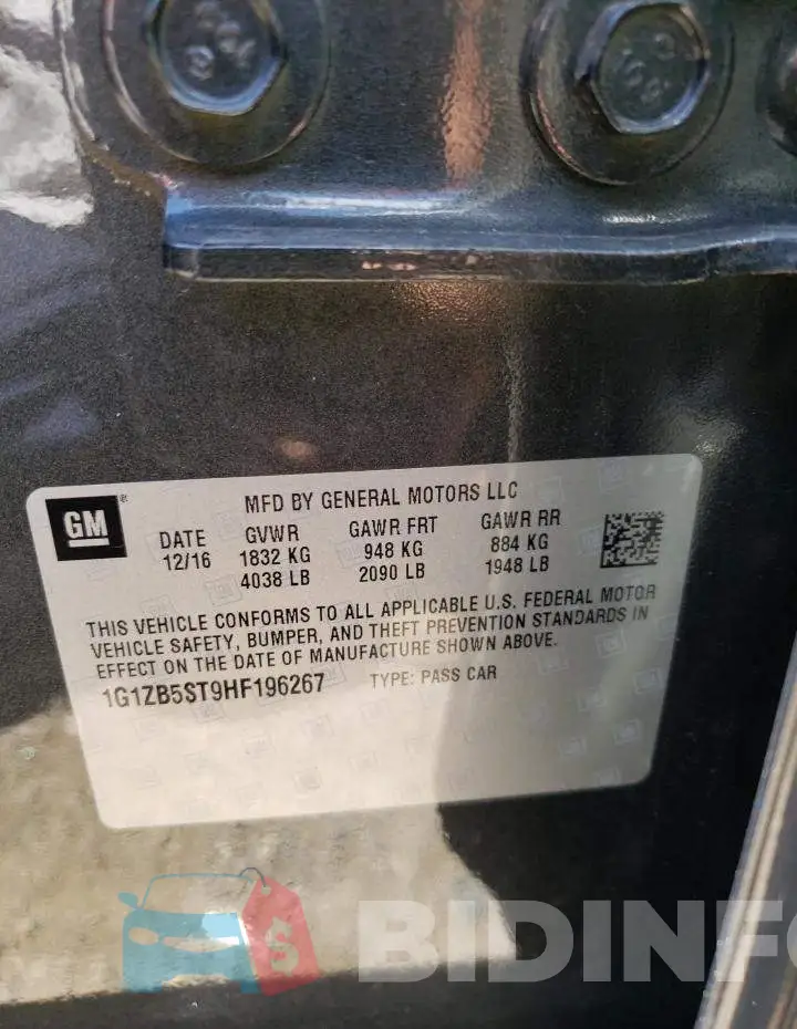 1G1ZB5ST9HF196267 Photo# 10