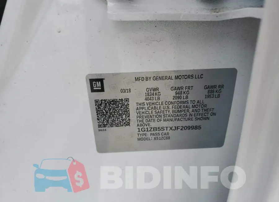 1G1ZB5STXJF209985 Photo# 10