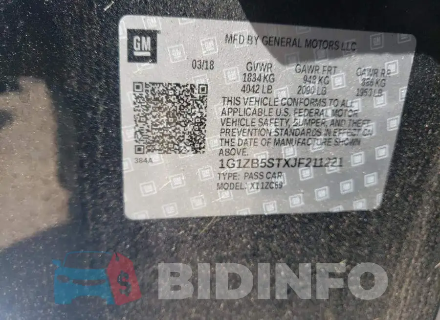 1G1ZB5STXJF211221 Photo# 10