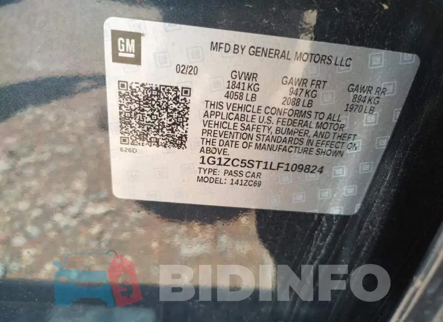 1G1ZC5ST1LF109824 Photo# 10