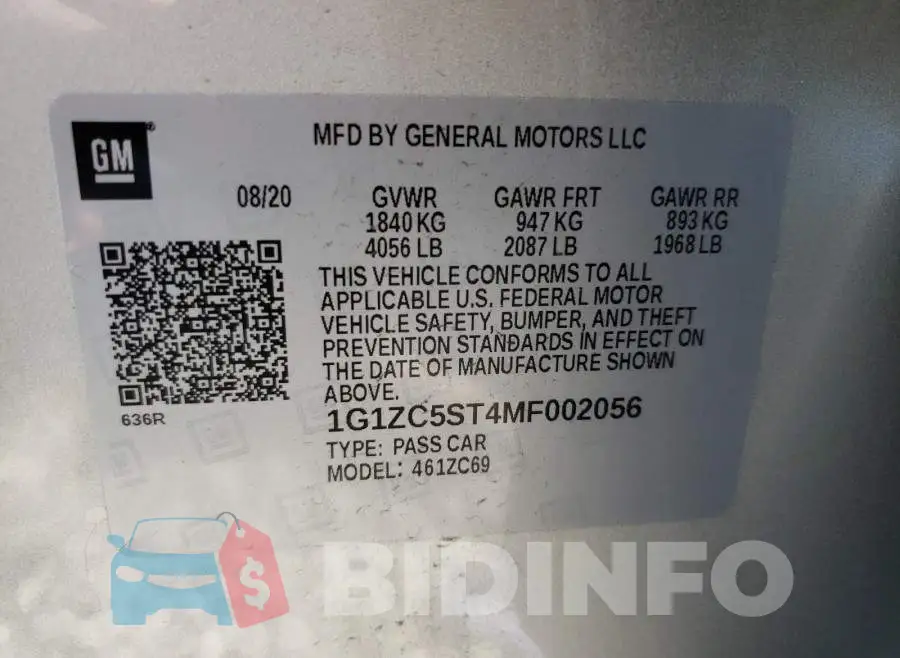 1G1ZC5ST4MF002056 Photo# 10