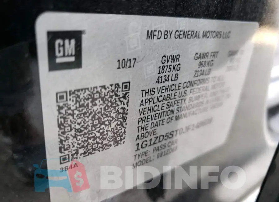1G1ZD5ST0JF148608 Photo# 10