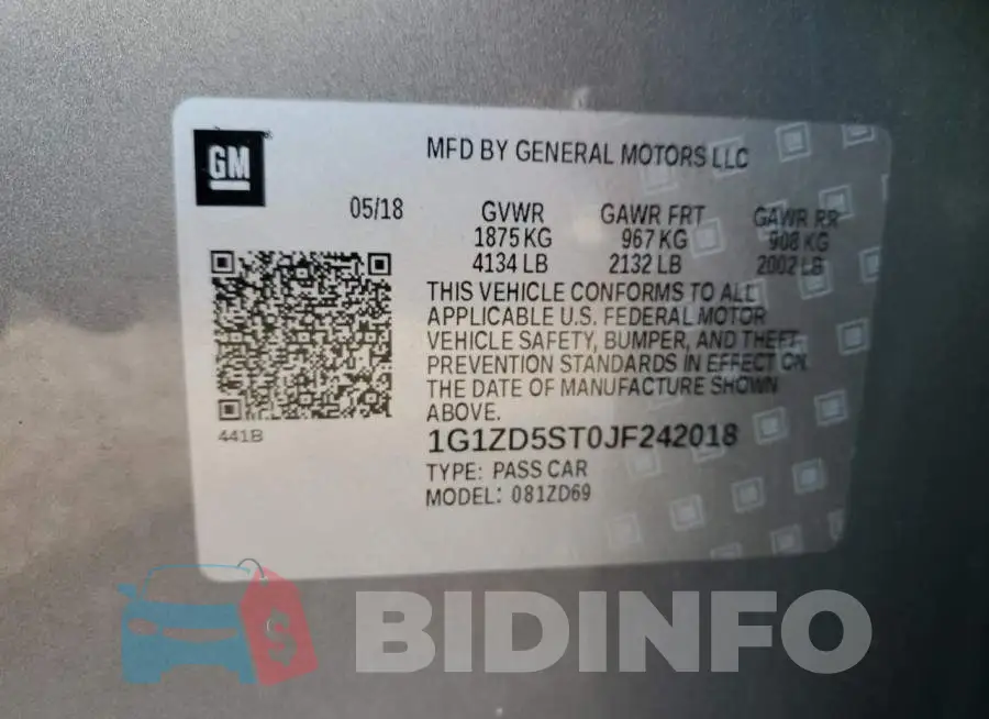 1G1ZD5ST0JF242018 Photo# 10