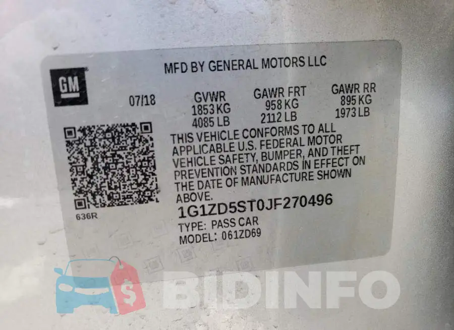 1G1ZD5ST0JF270496 Photo# 10