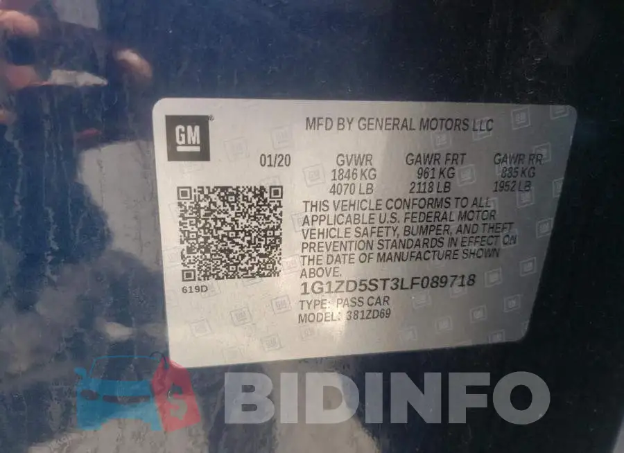 1G1ZD5ST3LF089718 Photo# 10