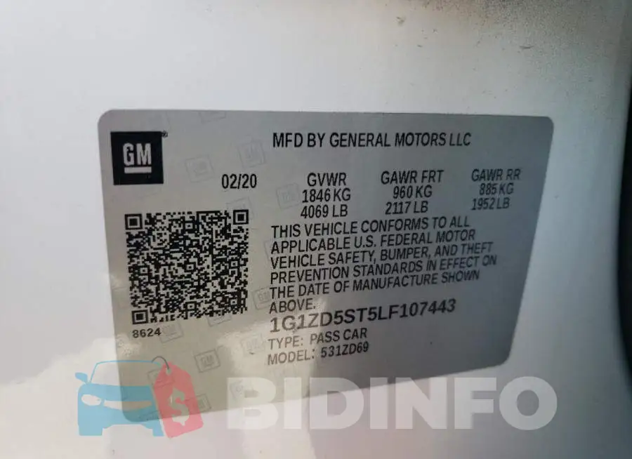 1G1ZD5ST5LF107443 Photo# 10