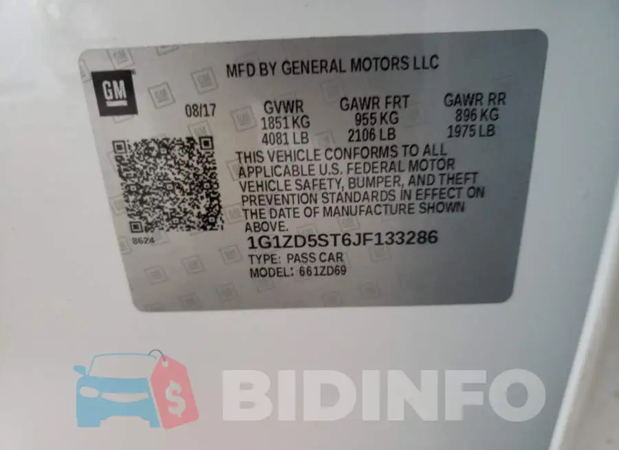 1G1ZD5ST6JF133286 Photo# 10