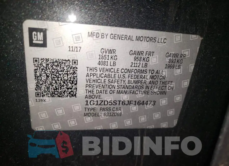 1G1ZD5ST6JF164473 Photo# 10