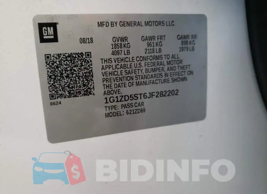 1G1ZD5ST6JF282202 Photo# 10