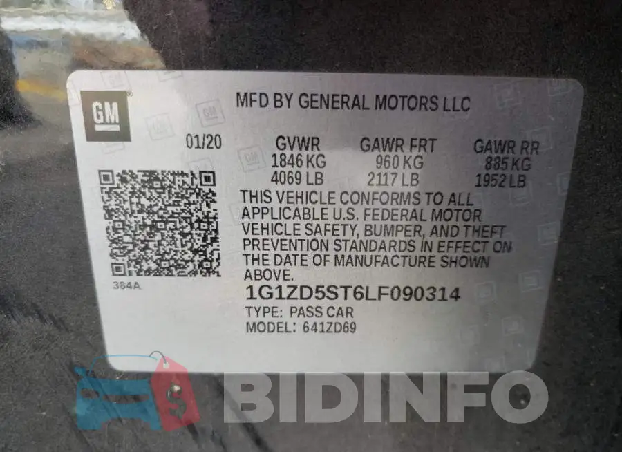 1G1ZD5ST6LF090314 Photo# 10