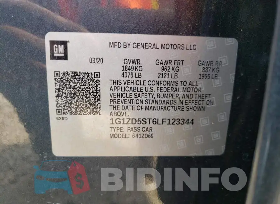 1G1ZD5ST6LF123344 Photo# 10