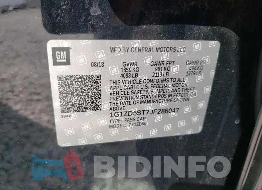 1G1ZD5ST7JF286047 Photo# 10