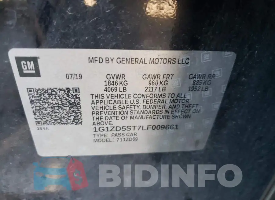 1G1ZD5ST7LF009661 Photo# 10