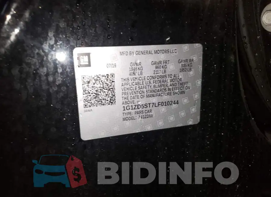 1G1ZD5ST7LF010244 Photo# 10