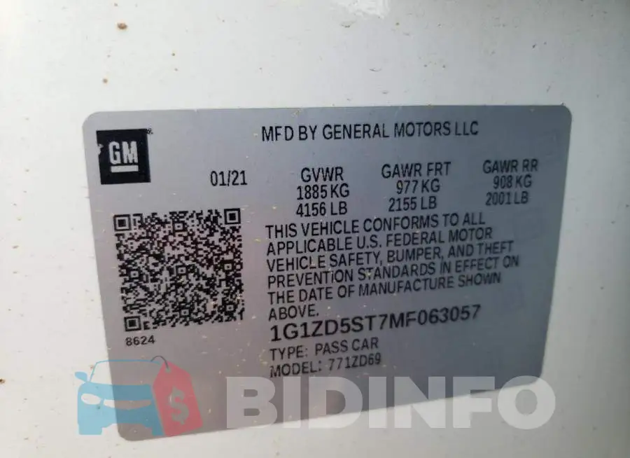 1G1ZD5ST7MF063057 Photo# 10