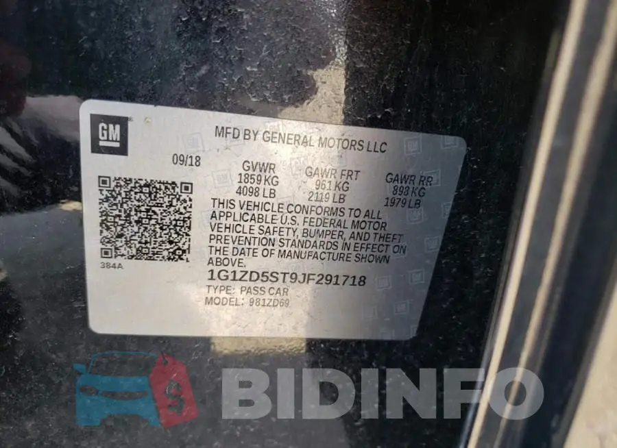 1G1ZD5ST9JF291718 Photo# 10