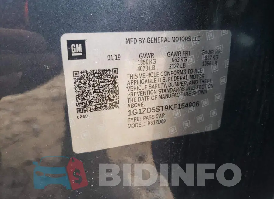 1G1ZD5ST9KF164906 Photo# 10