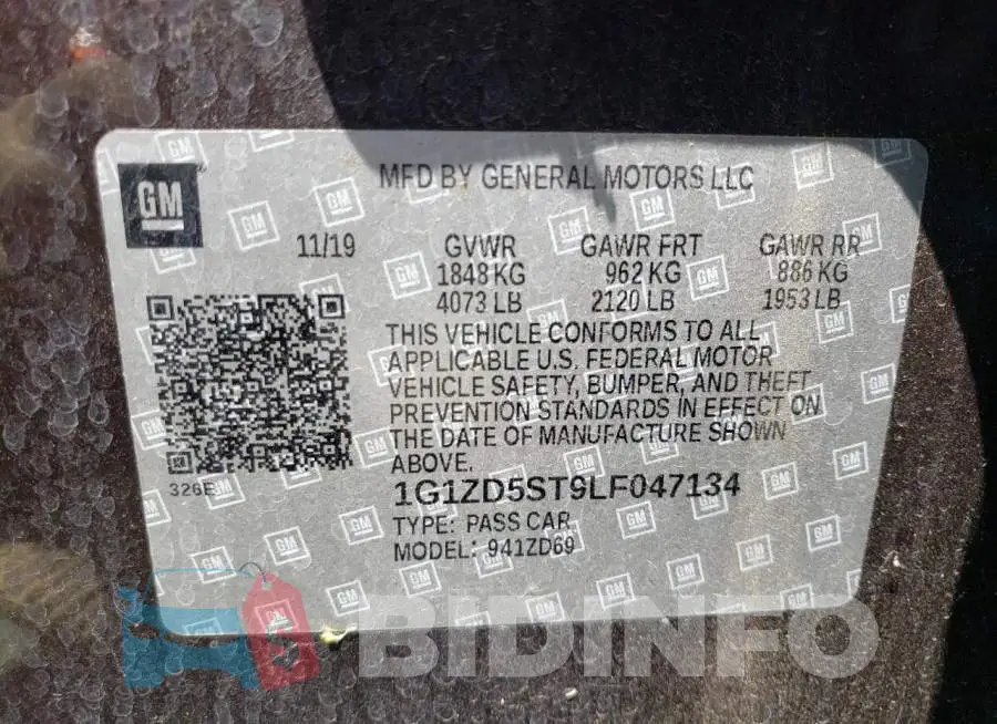 1G1ZD5ST9LF047134 Photo# 10