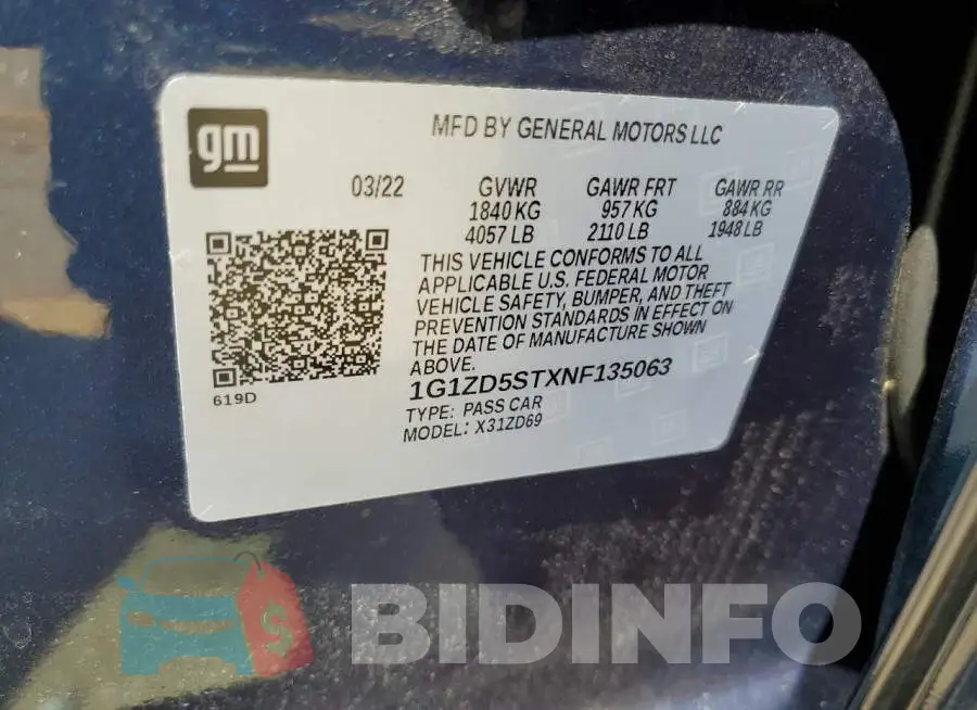 1G1ZD5STXNF135063 Photo# 10