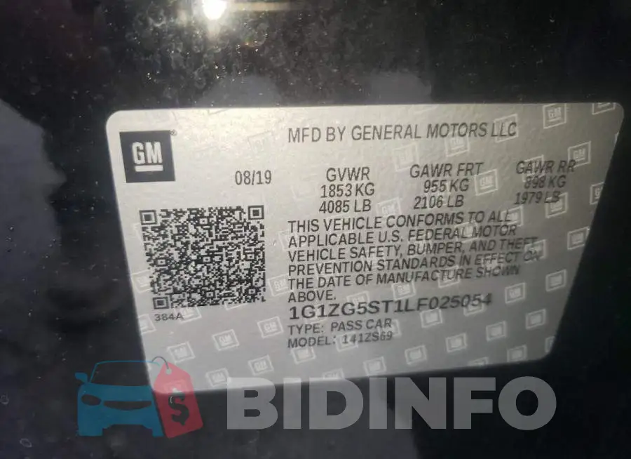 1G1ZG5ST1LF025054 Photo# 10