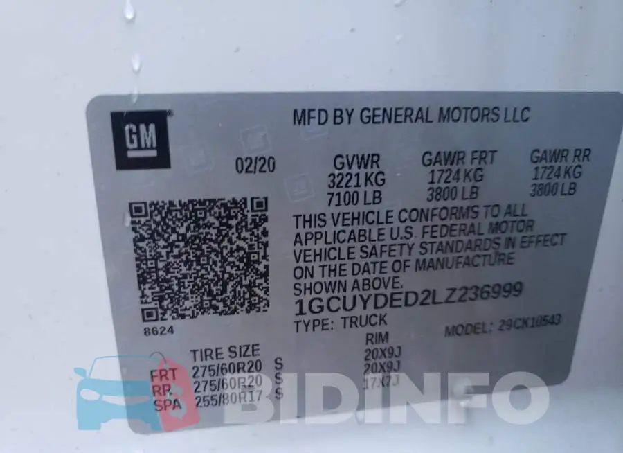 1GCUYDED2LZ236999 Photo# 10