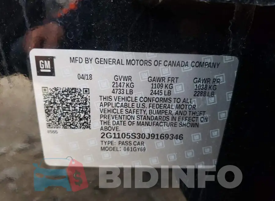 2G1105S30J9169346 Photo# 10
