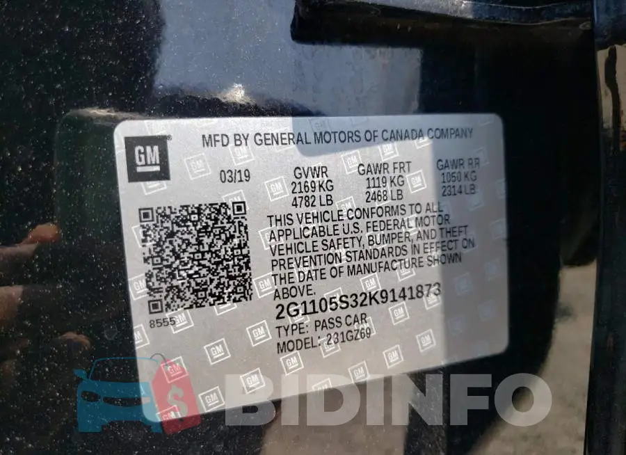 2G1105S32K9141873 Photo# 10