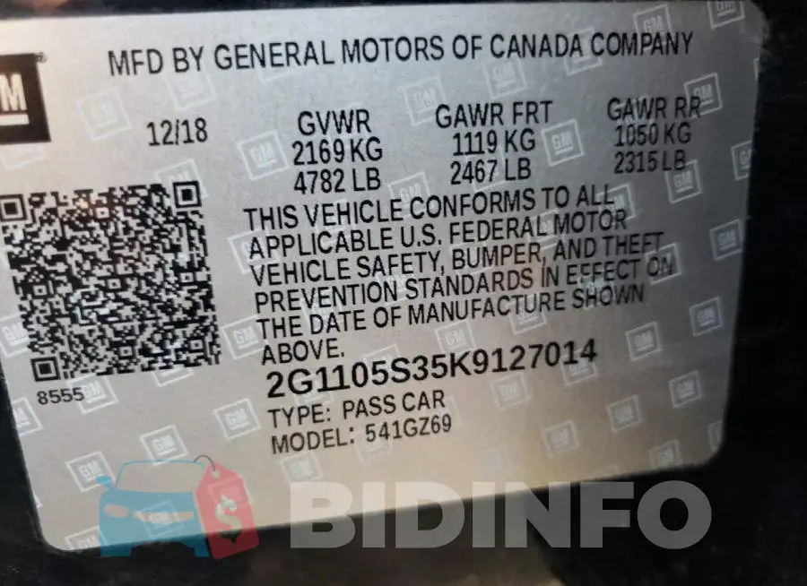 2G1105S35K9127014 Photo# 10