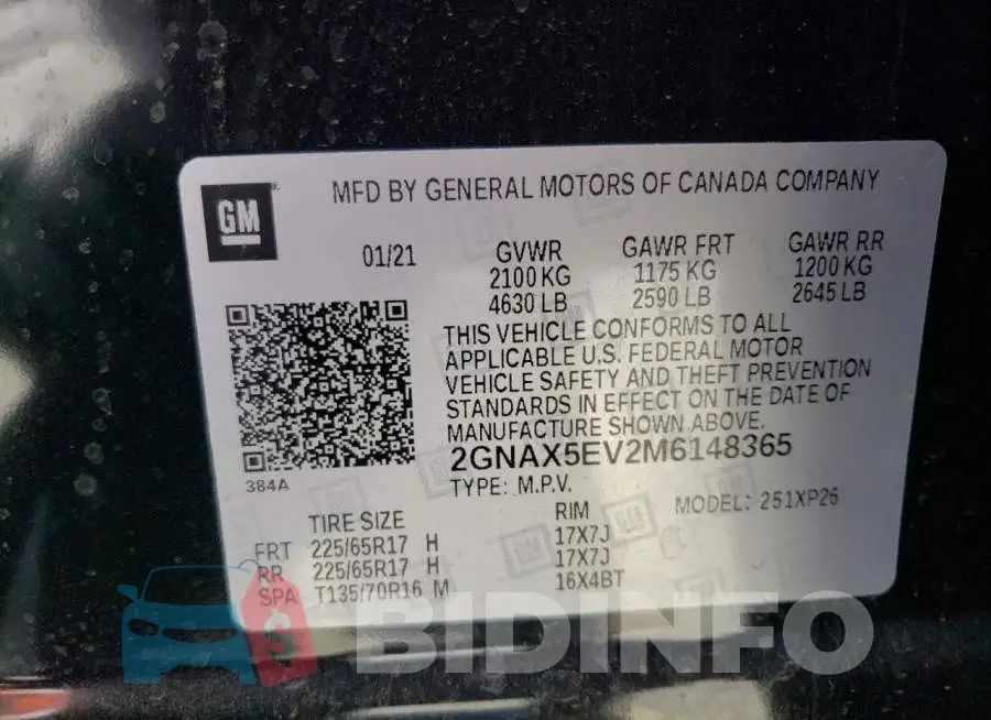 2GNAX5EV2M6148365 Photo# 10