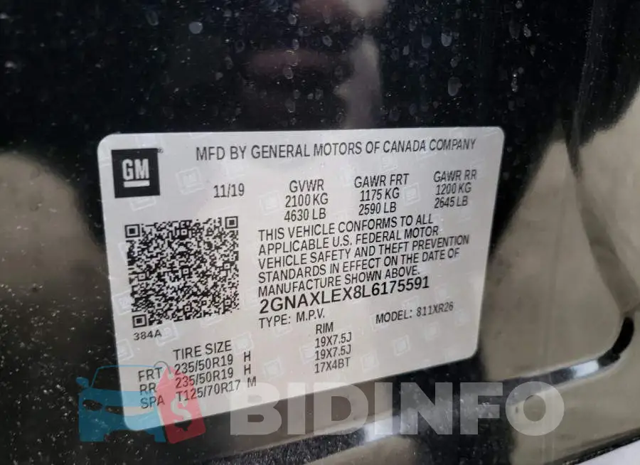 2GNAXLEX8L6175591 Photo# 10