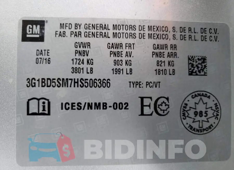3G1BD5SM7HS506366 Photo# 10