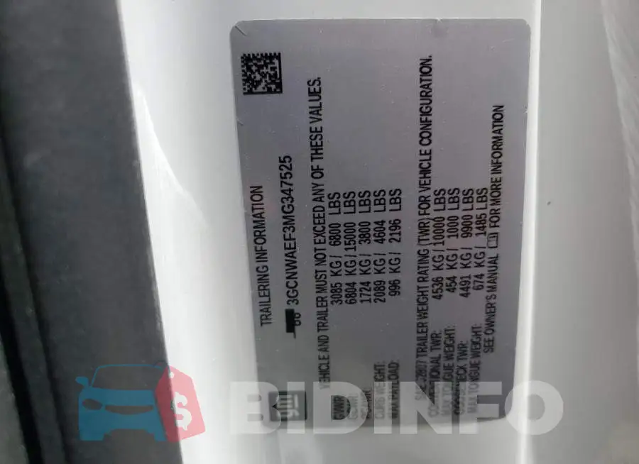 3GCNWAEF3MG347525 Photo# 10