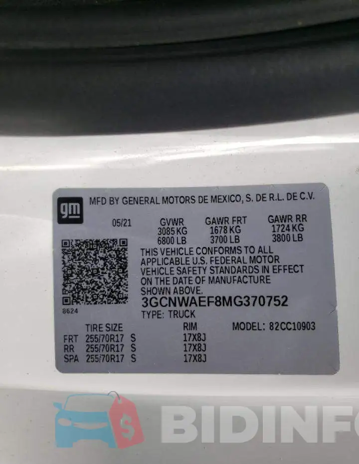 3GCNWAEF8MG370752 Photo# 10