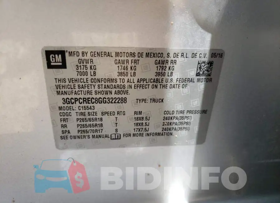 3GCPCREC8GG322288 Photo# 10