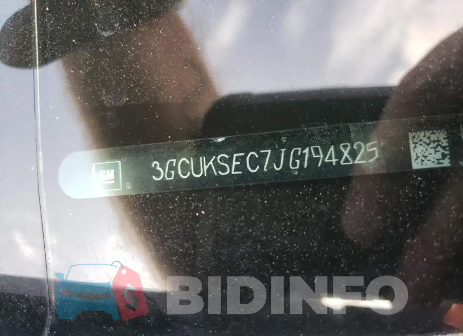 3GCUKSEC7JG194825 Photo# 10